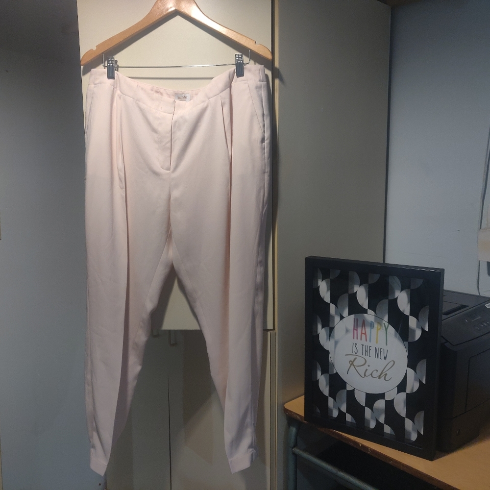 NWOT Laundry By Shelli Segal Pink Dress Slacks-14